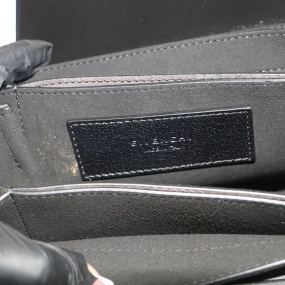 GIVENCHY Goatskin Suede Small GV3 Shoulder Bag Black - Picture 5 of 16